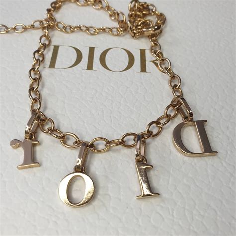 dior necklace letters and names